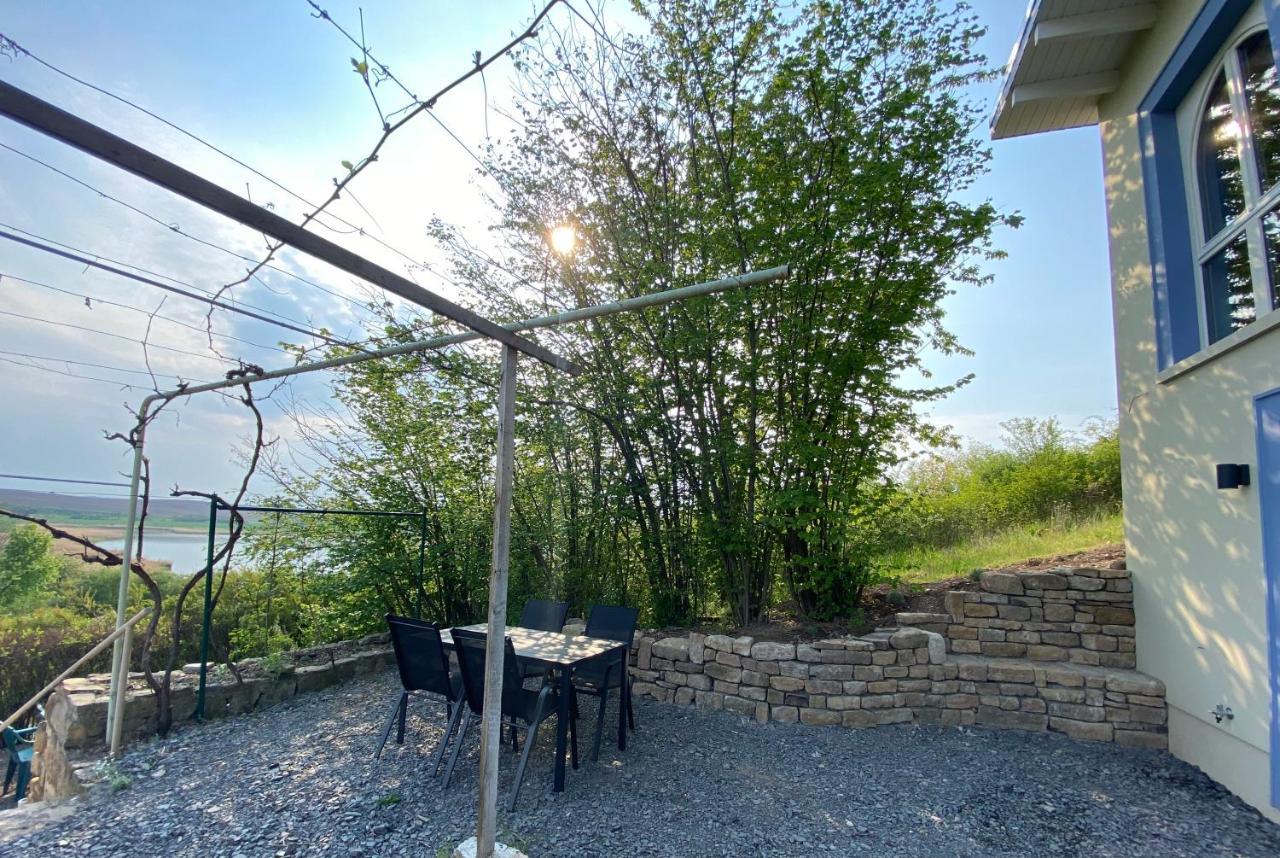 Weinbergshaus Mit Blick Auf'S Wasser Salzatal Exterior photo